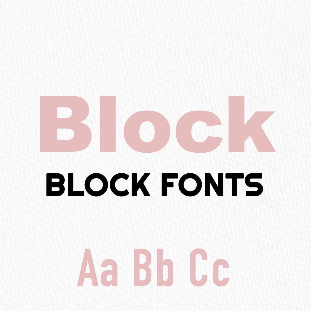 Block Fonts