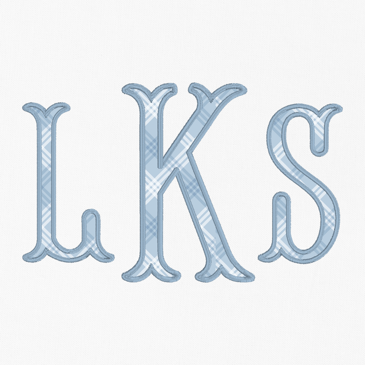 Fishtail Monogram Applique